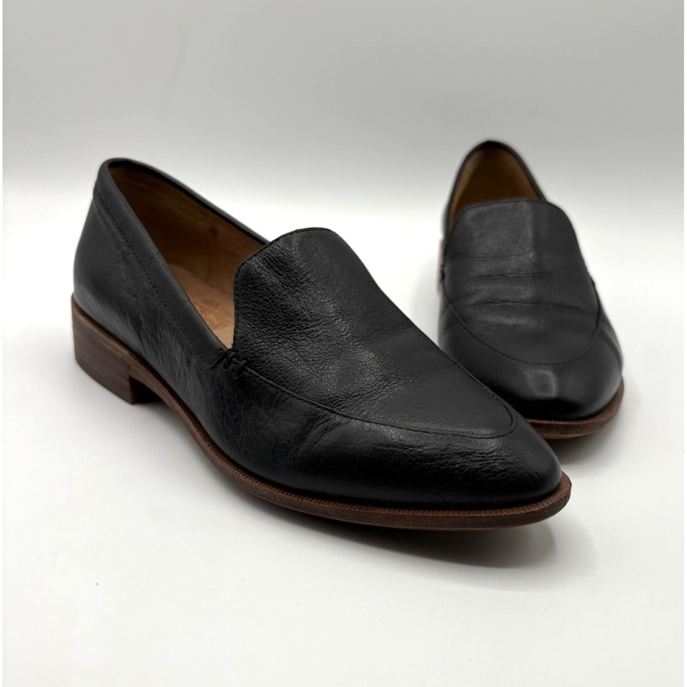 MADEWELL The Frances Loafer Women's Size 5 Black Leather Slip On Shoe H2419
